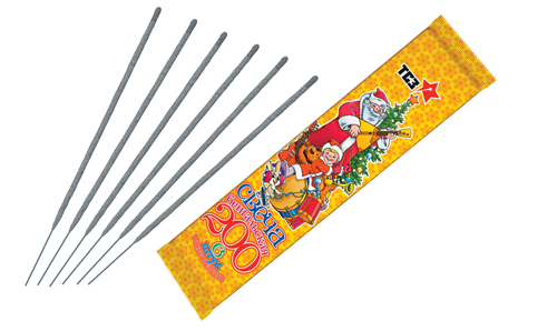  Бенгальские свечи 6 шт 200 мм в пакете  в Казани